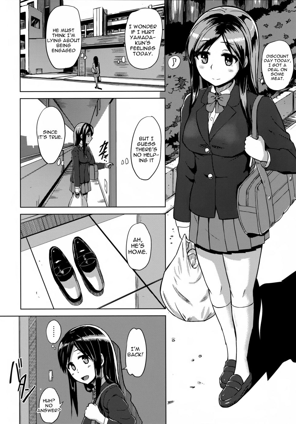 Hentai Manga Comic-Iinazuke wa Hanshokuki-Read-4